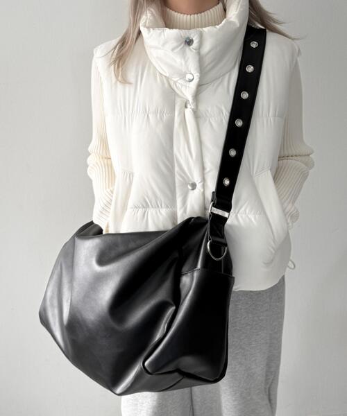 WEGO(ウィゴー)の「WEGO/ハトメベルトBIGショルダー(ショルダーバッグ・レディース・ブラック系その他/ブラック・FREE)」の11枚目の写真
