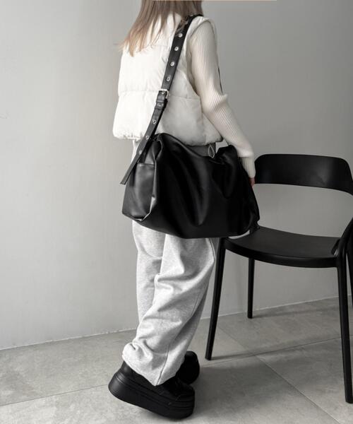 WEGO(ウィゴー)の「WEGO/ハトメベルトBIGショルダー(ショルダーバッグ・レディース・ブラック系その他/ブラック・FREE)」の12枚目の写真
