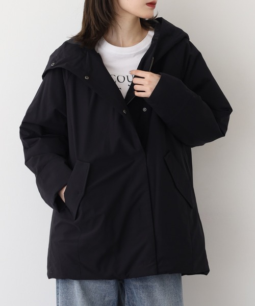 EGLANTINE(エグランティーヌ)の「EGLANTINE ダウンコート(ダウンジャケット/コート・レディース・グレイッシュベージュ/ブラック/モカ・40)」の1枚目の写真