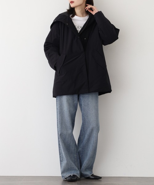EGLANTINE(エグランティーヌ)の「EGLANTINE ダウンコート(ダウンジャケット/コート・レディース・グレイッシュベージュ/ブラック/モカ・40)」の21枚目の写真