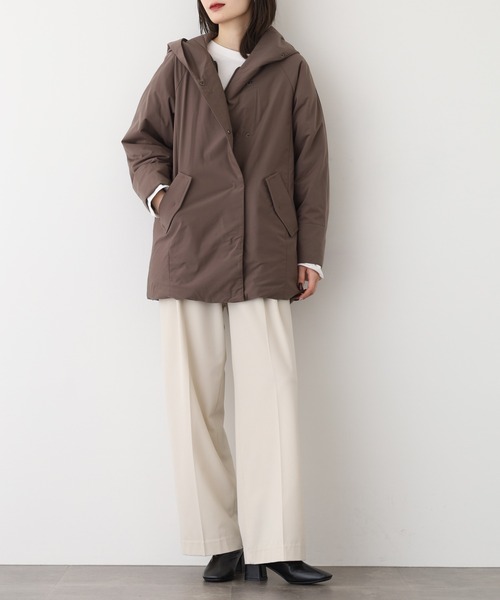 EGLANTINE(エグランティーヌ)の「EGLANTINE ダウンコート(ダウンジャケット/コート・レディース・グレイッシュベージュ/ブラック/モカ・40)」の7枚目の写真