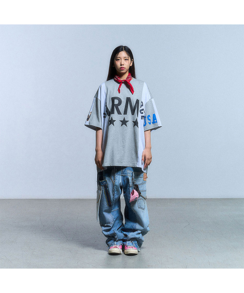 SCHISM INDUCING(スキズムインデューシング)の「FAKE REWORKED T SHIRT_GREY(Tシャツ/カットソー・レディース・その他・LARGE/MEDIUM/SMALL)」の17枚目の写真