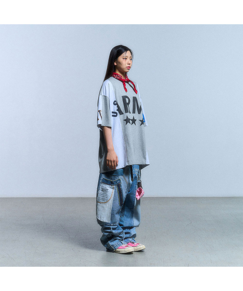 SCHISM INDUCING(スキズムインデューシング)の「FAKE REWORKED T SHIRT_GREY(Tシャツ/カットソー・レディース・その他・LARGE/MEDIUM/SMALL)」の16枚目の写真