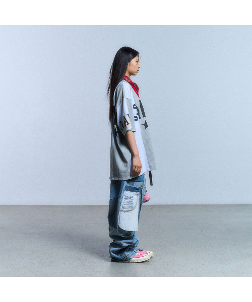 SCHISM INDUCING(スキズムインデューシング)の「FAKE REWORKED T SHIRT_GREY(Tシャツ/カットソー・レディース・その他・LARGE/MEDIUM/SMALL)」の15枚目の写真