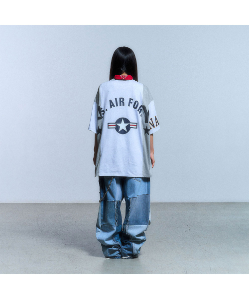 SCHISM INDUCING(スキズムインデューシング)の「FAKE REWORKED T SHIRT_GREY(Tシャツ/カットソー・レディース・その他・LARGE/MEDIUM/SMALL)」の14枚目の写真