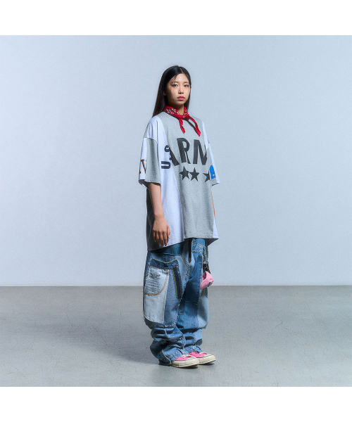 SCHISM INDUCING(スキズムインデューシング)の「FAKE REWORKED T SHIRT_GREY(Tシャツ/カットソー・レディース・その他・LARGE/MEDIUM/SMALL)」の11枚目の写真