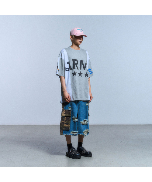 SCHISM INDUCING(スキズムインデューシング)の「FAKE REWORKED T SHIRT_GREY(Tシャツ/カットソー・レディース・その他・LARGE/MEDIUM/SMALL)」の9枚目の写真