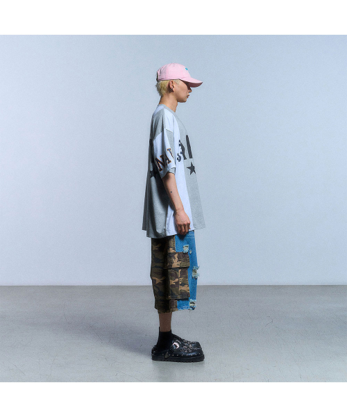 SCHISM INDUCING(スキズムインデューシング)の「FAKE REWORKED T SHIRT_GREY(Tシャツ/カットソー・レディース・その他・LARGE/MEDIUM/SMALL)」の8枚目の写真
