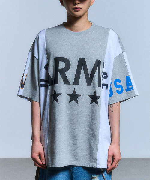 SCHISM INDUCING(スキズムインデューシング)の「FAKE REWORKED T SHIRT_GREY(Tシャツ/カットソー・レディース・その他・LARGE/MEDIUM/SMALL)」の2枚目の写真