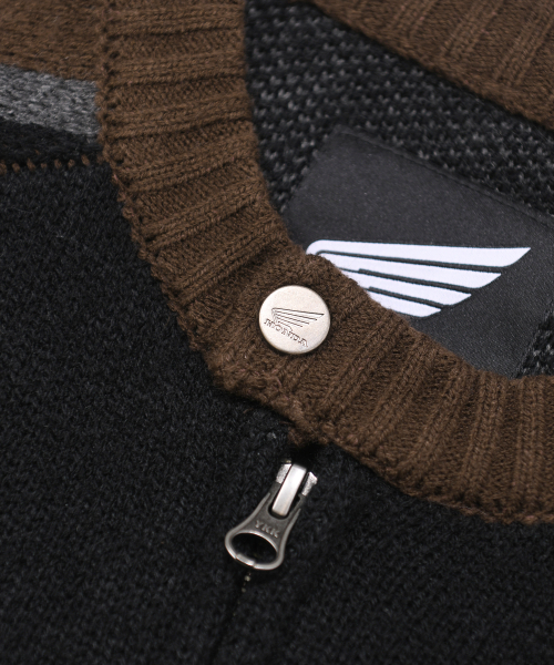 PHYPS MOTORCYCLE（フィップスモーターサイクル）の「Big Logo Knit Zip-up Brown（ニット/セーター・レディース・その他・SMALL/MEDIUM/LARGE/X-LARGE）」の5枚目の写真