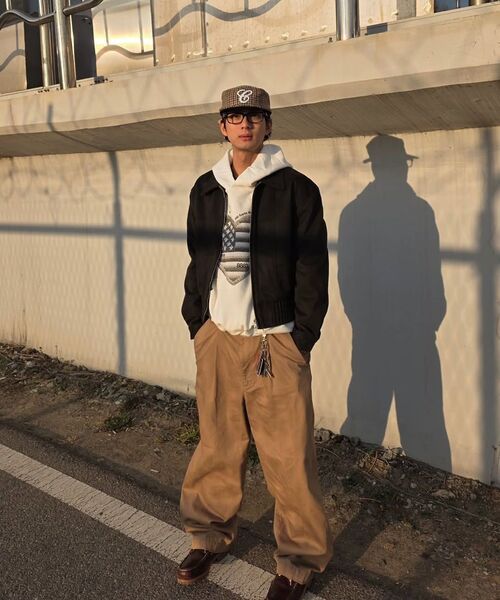 BOWLOW PRODUCT（バウロープロダクト）の「クロップスエードパネルジャケット[ブラウン]（その他アウター・メンズ・その他・MEDIUM/LARGE/X-LARGE）」の3枚目の写真