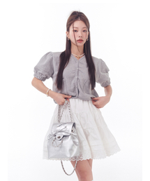 SWEAT PUFF CARDIGAN_GREY