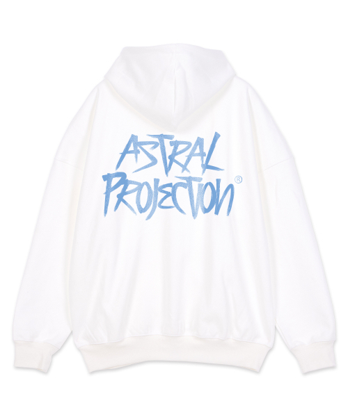 ASTRAL PROJECTION(アストラルプロジェクション)の「グラフィティレタリングオーバーサイズワイドショルダーフードジップアップ_ホワイト(パーカー・メンズ・その他・SMALL/MEDIUM/LARGE/X-LARGE)」の6枚目の写真
