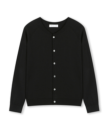 BESLOW（ビースロー）の「CREW NECK RELAXED SHORT CARDIGAN BLACK（カーディガン/ボレロ）」