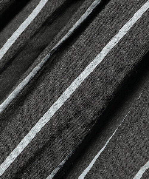 NE QUITTEZ PAS!（ヌキテパ）の「【別注】ne Quittez pas / ボイル ストライプ フレンチスリーブ ワンピース（ワンピース・レディース・チャコールグレー/ブルー・ONE SIZE）」の16枚目の写真