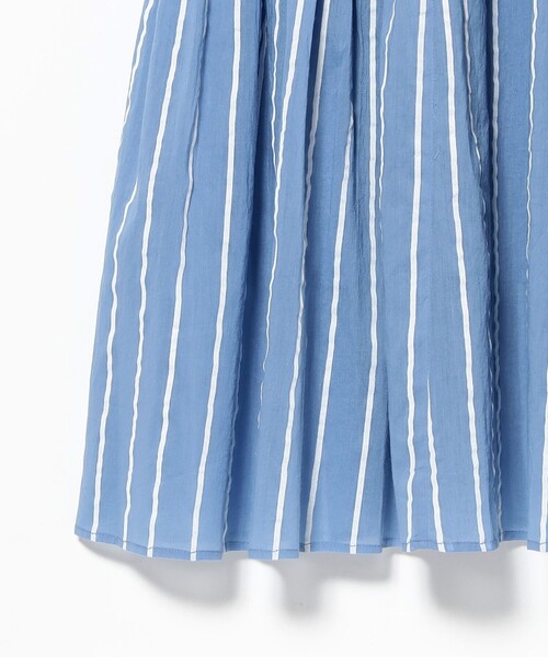 NE QUITTEZ PAS!（ヌキテパ）の「【別注】ne Quittez pas / ボイル ストライプ フレンチスリーブ ワンピース（ワンピース・レディース・チャコールグレー/ブルー・ONE SIZE）」の21枚目の写真