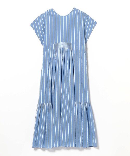 NE QUITTEZ PAS!（ヌキテパ）の「【別注】ne Quittez pas / ボイル ストライプ フレンチスリーブ ワンピース（ワンピース・レディース・チャコールグレー/ブルー・ONE SIZE）」の22枚目の写真