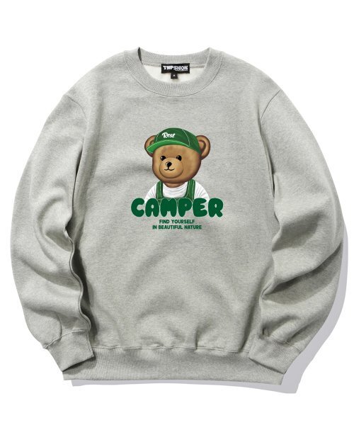 TRIPSHION(トリップション)の「キャンパーベアグラフィック クルーネック - グレー(スウェット・メンズ・その他・LARGE/MEDIUM/X-LARGE)」の1枚目の写真
