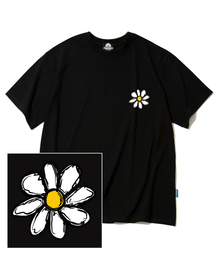 DRAWING DAISY ロゴTシャツ - ブラック