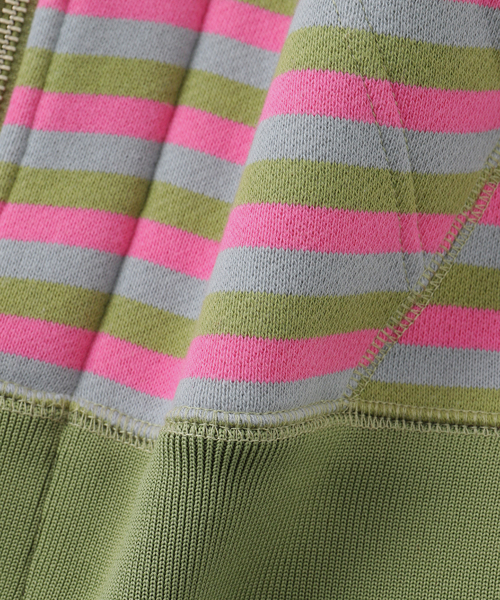 AFB（エーエフビー）の「AFB / エーエフビー DOUBLE LAYERD ZIP UP HOODIE（パーカー・メンズ・ピンク/レッド/ブルー系その他・MEDIUM/LARGE）」の11枚目の写真