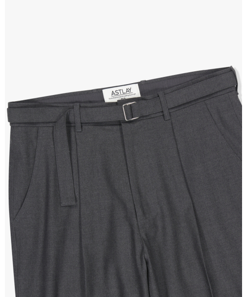 ASTLAY(アストレイ)の「Stella Belt Pants (Chacol Gray)(スラックス・メンズ・その他・2/3)」の4枚目の写真