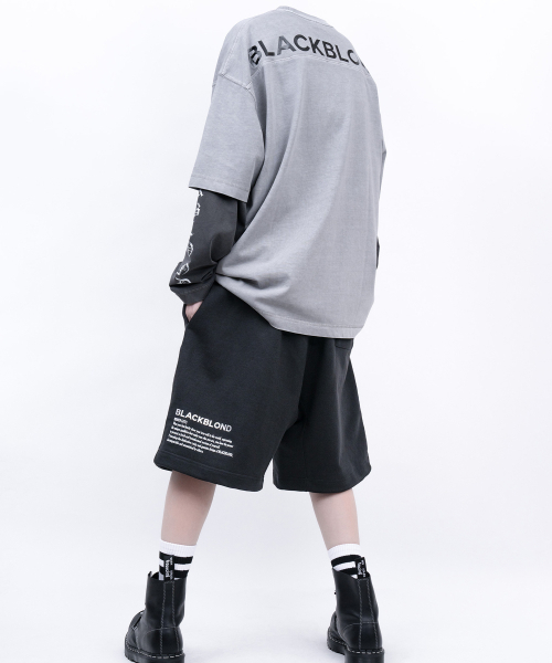 BLACK BLOND(ブラック ブロンド)の「ビビディ ヒドゥンスローガン ピグメント 半袖Tシャツ (グレー)(Tシャツ/カットソー・レディース・その他・MEDIUM/LARGE/X-LARGE)」の10枚目の写真