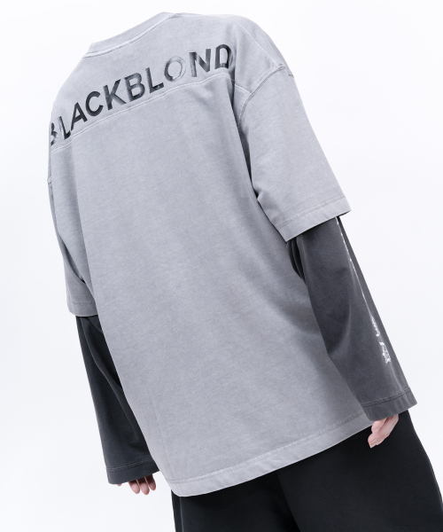 BLACK BLOND(ブラック ブロンド)の「ビビディ ヒドゥンスローガン ピグメント 半袖Tシャツ (グレー)(Tシャツ/カットソー・レディース・その他・MEDIUM/LARGE/X-LARGE)」の11枚目の写真