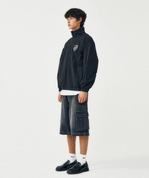 FROM ARLES(フロムアルル)の「90Sナイロントラックジャケット / ブラック(ナイロンジャケット・メンズ・ブラック・LARGE/MEDIUM)」の3枚目の写真
