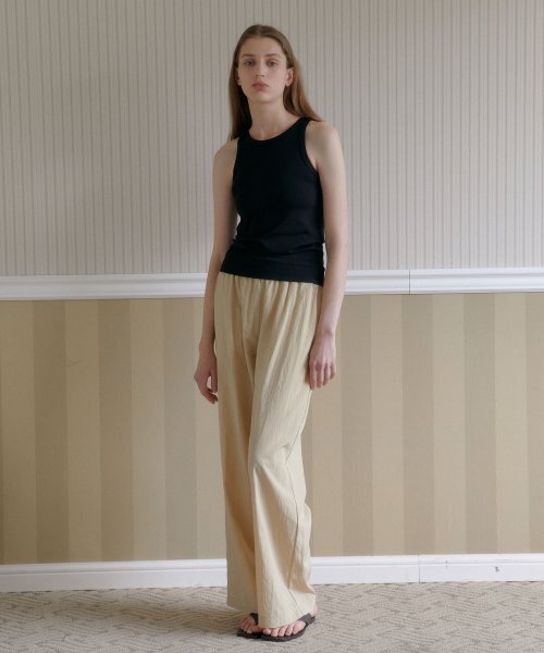 38COMEONCOMMON(38カモンコモン)の「Round Rib Sleeveless (Black)(Tシャツ/カットソー・レディース・その他・FREE)」の3枚目の写真