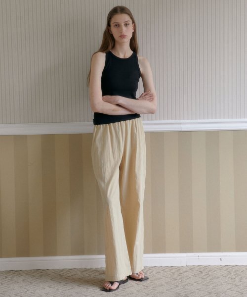 38COMEONCOMMON(38カモンコモン)の「Round Rib Sleeveless (Black)(Tシャツ/カットソー・レディース・その他・FREE)」の4枚目の写真