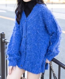 CLEAR BASIC | シャギーニットカーディガン[オフィスカジュアル 着回し抜群 大人]≪AW新作≫(カーディガン/ボレロ)