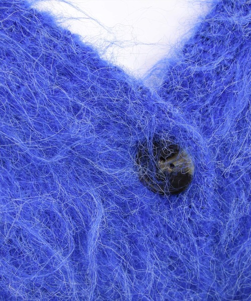 CLEAR BASIC（クリアベーシック）の「シャギーニットカーディガン[オフィスカジュアル 着回し抜群 大人]≪AW新作≫（カーディガン/ボレロ・レディース・ブルー/グレー/ブラウン・F）」の12枚目の写真