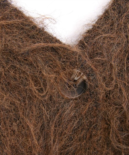 CLEAR BASIC（クリアベーシック）の「シャギーニットカーディガン[オフィスカジュアル 着回し抜群 大人]≪AW新作≫（カーディガン/ボレロ・レディース・ブルー/グレー/ブラウン・F）」の11枚目の写真