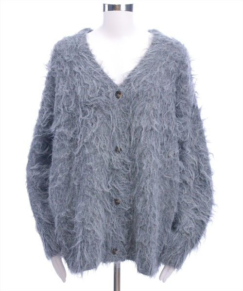 CLEAR BASIC（クリアベーシック）の「シャギーニットカーディガン[オフィスカジュアル 着回し抜群 大人]≪AW新作≫（カーディガン/ボレロ・レディース・ブルー/グレー/ブラウン・F）」の21枚目の写真