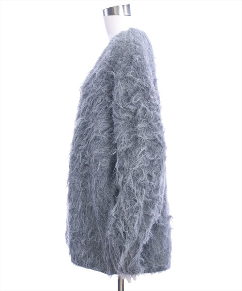 CLEAR BASIC（クリアベーシック）の「シャギーニットカーディガン[オフィスカジュアル 着回し抜群 大人]≪AW新作≫（カーディガン/ボレロ・レディース・ブルー/グレー/ブラウン・F）」の15枚目の写真