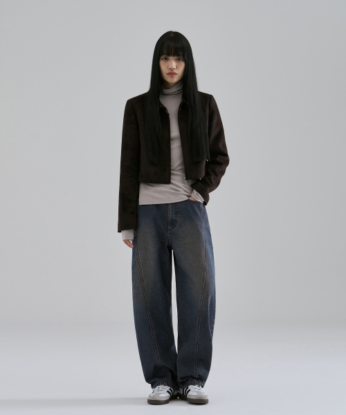 OURDAYZ（アワーデイズ）の「ウェイビー カーブド ツイスト バルーンデニムパンツ [スレートブルー]（デニムパンツ・レディース・その他・MEDIUM/LARGE/X-LARGE/SMALL）」の9枚目の写真
