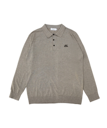 MONBIRDIE GOLF（モンバーディーゴルフ）の「男性 ジェントル ベーシック ポロニット BEIGE（ニット/セーター）」