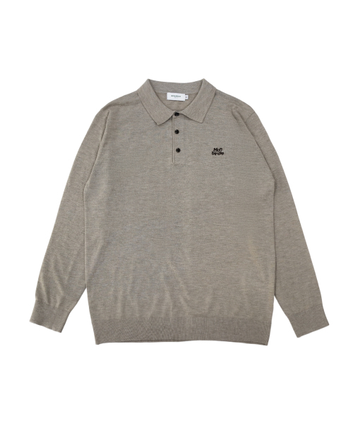 MONBIRDIE GOLF(モンバーディーゴルフ)の「男性 ジェントル ベーシック ポロニット BEIGE(ニット/セーター・メンズ・Beige・SMALL/MEDIUM/LARGE)」の1枚目の写真