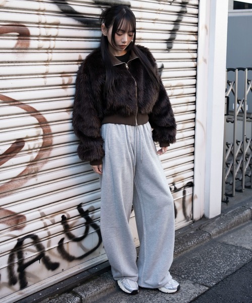 WEGO（ウィゴー）の「WEGO/【26年春夏新作】カーブデザインスウェットパンツ（スウェットパンツ・レディース・杢グレー/スミクロ/その他1・MEDIUM/SMALL）」の14枚目の写真