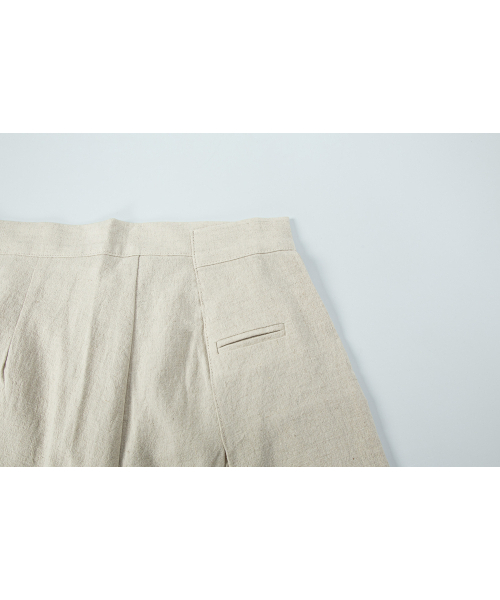 SALAD BAGUNI(サラダバグニ)の「Linen Cross Pintuck Wide Pants - oatmeal(スラックス・レディース・その他・SMALL/MEDIUM)」の7枚目の写真