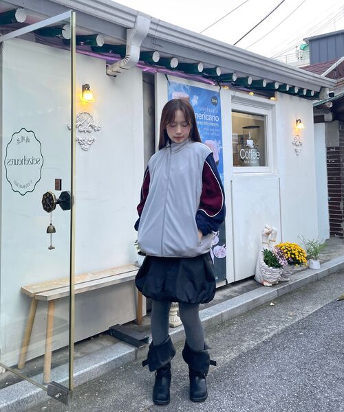 GALEX(ギャレックス)の「レトロウォームアップフリースベストグレーGA5833GR(ベスト・レディース・その他・MEDIUM/LARGE)」の2枚目の写真