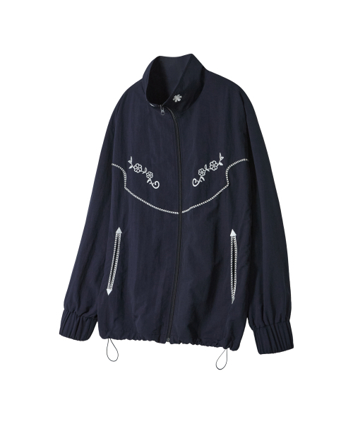 AMOU(アモウ)の「AMOU 60s Western Wind Breaker NAVY(ナイロンジャケット・レディース・その他・1/2/3)」の6枚目の写真