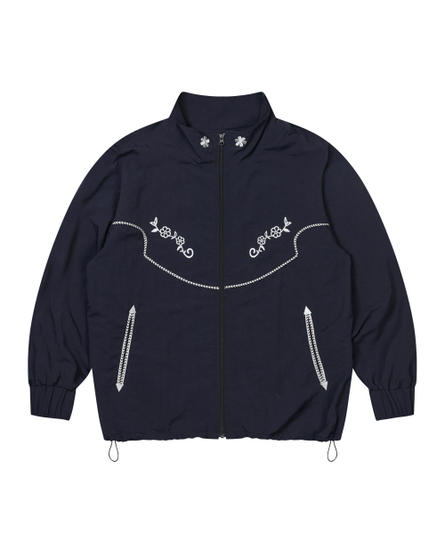 AMOU(アモウ)の「AMOU 60s Western Wind Breaker NAVY(ナイロンジャケット・レディース・その他・1/2/3)」の7枚目の写真