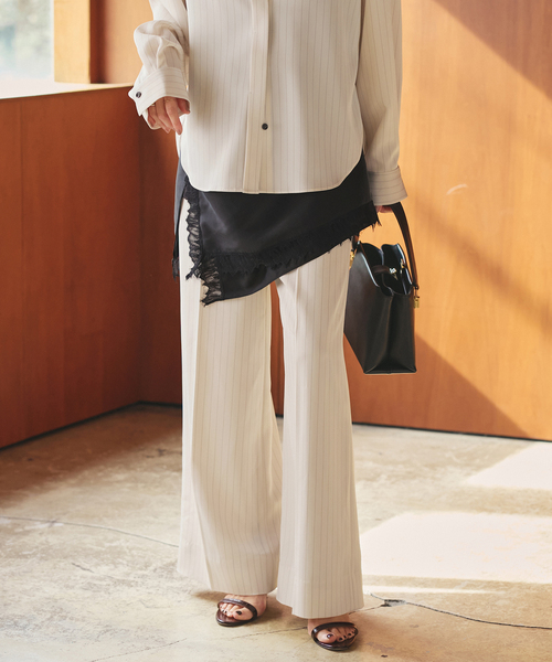 plage（プラージュ）の「Silk mix lace ストール（ストール/ショール・レディース・ブラック/ホワイト・FREE）」の9枚目の写真