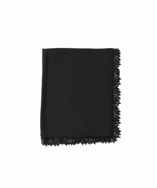 plage（プラージュ）の「Silk mix lace ストール（ストール/ショール・レディース・ブラック/ホワイト・FREE）」の20枚目の写真