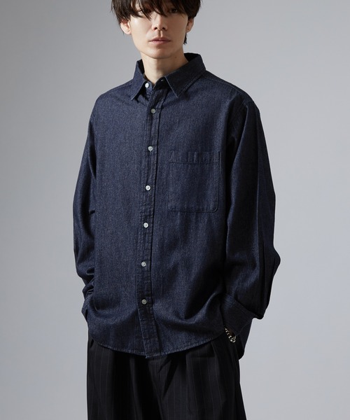 En serio TOKYO(エンソリオトーキョー)の「6ozデニムシャツ(シャツ/ブラウス・メンズ・ブルー/ライトブルー/ネイビー・MEDIUM/LARGE/X-LARGE/SMALL)」の16枚目の写真