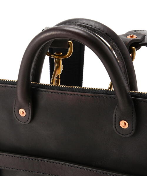 schott（ショット）の「VASCO/ヴァスコ/LEATHER HELMET 2WAY BAG/レザー ヘルメット 2ウェイ バッグ（バックパック/リュック・メンズ・ブラック・F）」の4枚目の写真