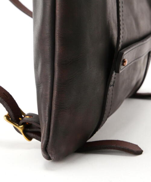 schott（ショット）の「VASCO/ヴァスコ/LEATHER HELMET 2WAY BAG/レザー ヘルメット 2ウェイ バッグ（バックパック/リュック・メンズ・ブラック・F）」の8枚目の写真