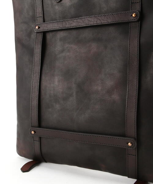 schott（ショット）の「VASCO/ヴァスコ/LEATHER HELMET 2WAY BAG/レザー ヘルメット 2ウェイ バッグ（バックパック/リュック・メンズ・ブラック・F）」の11枚目の写真