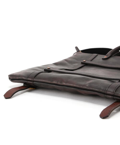 schott（ショット）の「VASCO/ヴァスコ/LEATHER HELMET 2WAY BAG/レザー ヘルメット 2ウェイ バッグ（バックパック/リュック・メンズ・ブラック・F）」の13枚目の写真